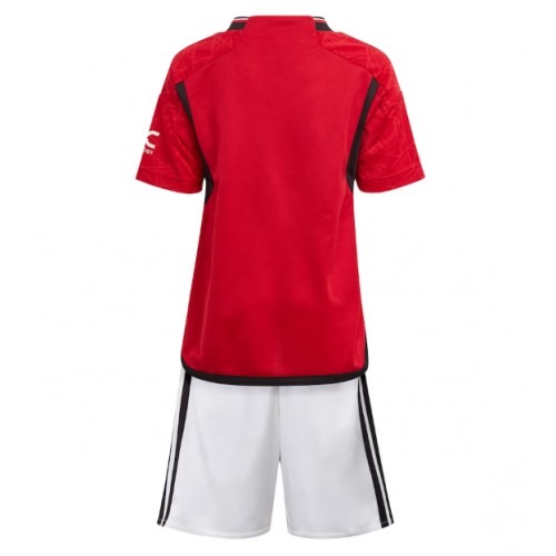 Maillot de foot Manchester United Domicile enfant 2023-24 Manches Courte (+ pantalon court)